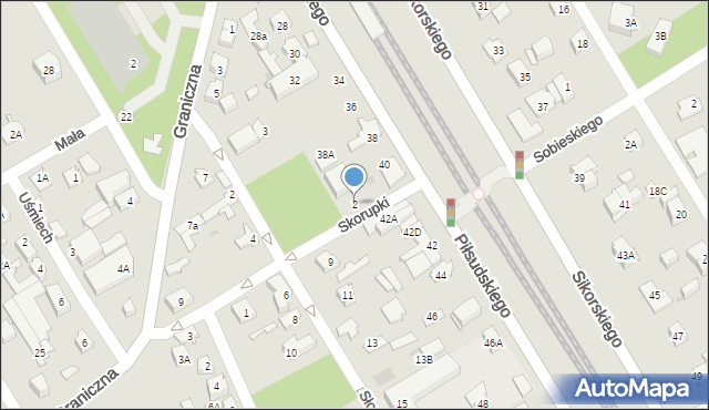 Józefów, Skorupki Ignacego Jana, ks., 2, mapa Józefów