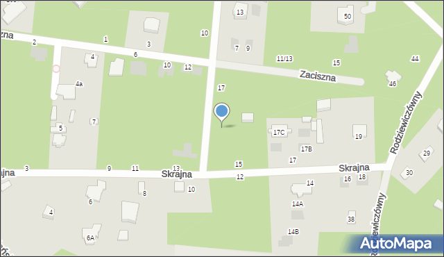 Józefów, Skośna, 19, mapa Józefów