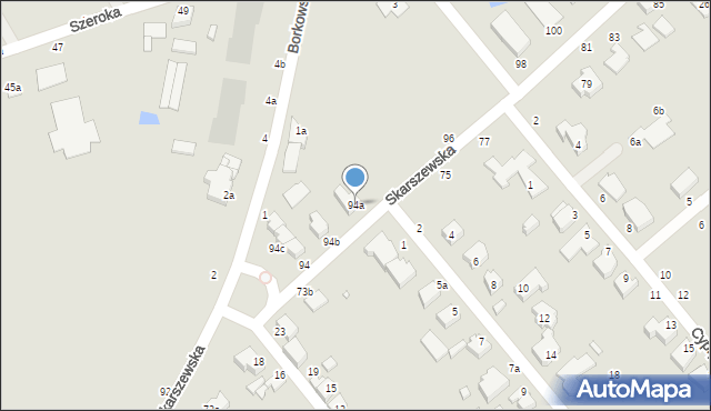 Kalisz, Skarszewska, 94a, mapa Kalisza