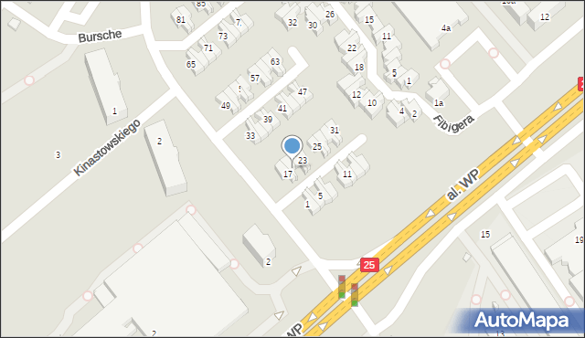 Kalisz, Skłodowskiej-Curie Marii, 19, mapa Kalisza