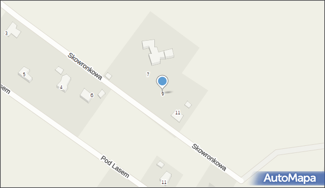 Kamieniec, Skowronkowa, 9, mapa Kamieniec