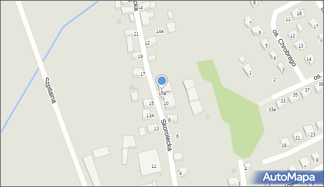 Kamieniec Ząbkowicki, Skorolecka, 10a, mapa Kamieniec Ząbkowicki