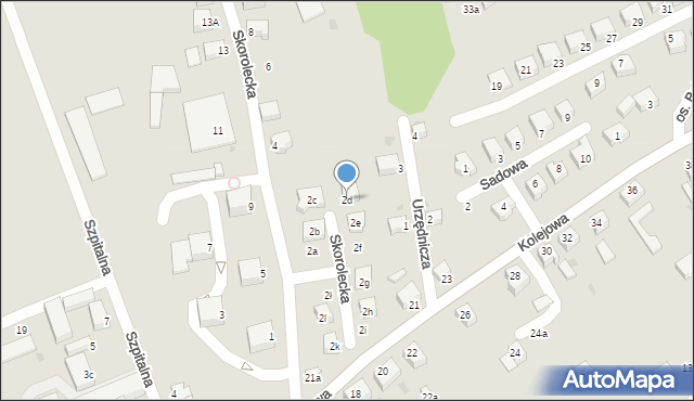 Kamieniec Ząbkowicki, Skorolecka, 2d, mapa Kamieniec Ząbkowicki