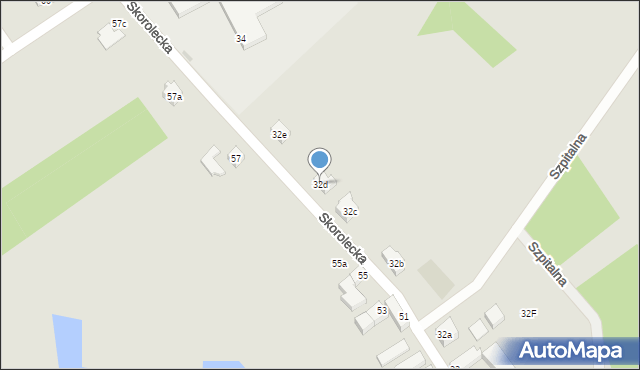 Kamieniec Ząbkowicki, Skorolecka, 32d, mapa Kamieniec Ząbkowicki
