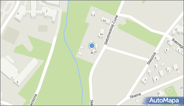 Karpacz, Skłodowskiej-Curie Marii, 3b, mapa Karpacz