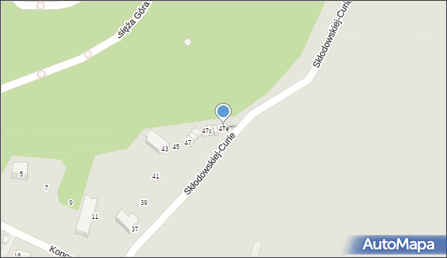 Karpacz, Skłodowskiej-Curie Marii, 47e, mapa Karpacz