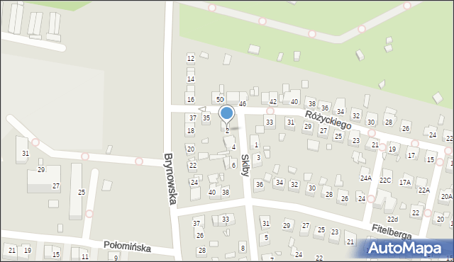 Katowice, Skiby Kazimierza, 2, mapa Katowic
