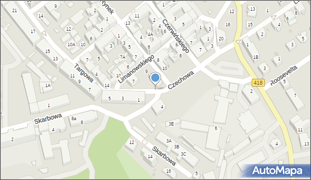 Kędzierzyn-Koźle, Skłodowskiej-Curie Marii, 13a, mapa Kędzierzyna-Koźle