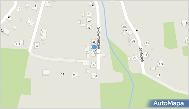 Kędzierzyn-Koźle, Skowronków, 30, mapa Kędzierzyna-Koźle