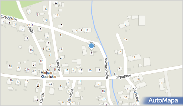 Kędzierzyn-Koźle, Skowronków, 6, mapa Kędzierzyna-Koźle