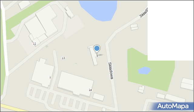 Kętrzyn, Składowa, 3, mapa Kętrzyn