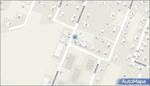 Kiełczów, Skowronkowa, 19, mapa Kiełczów