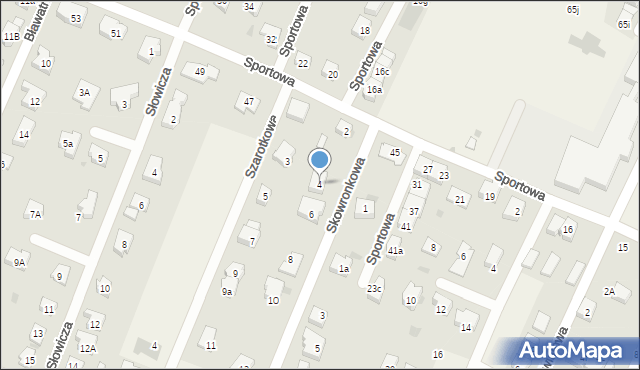 Kiełczów, Skowronkowa, 4, mapa Kiełczów