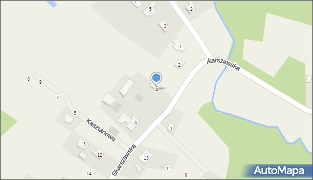 Kleszczewo, Skarszewska, 4, mapa Kleszczewo