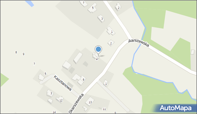 Kleszczewo, Skarszewska, 4a, mapa Kleszczewo