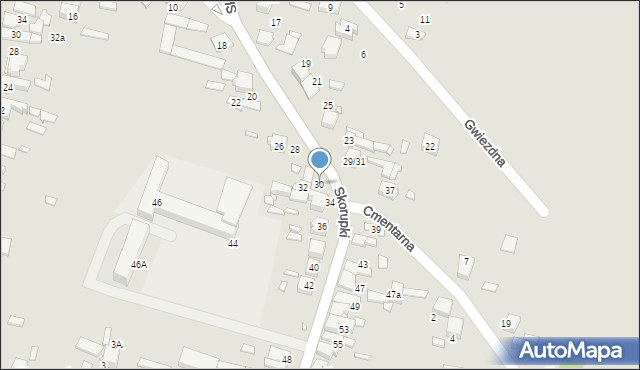 Kłobuck, Skorupki Ignacego Jana, ks., 30, mapa Kłobuck