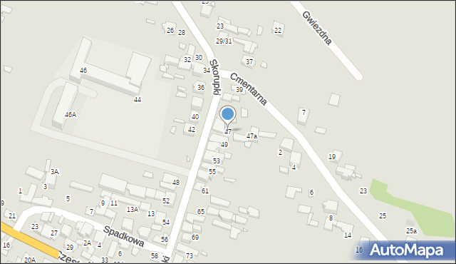 Kłobuck, Skorupki Ignacego Jana, ks., 47, mapa Kłobuck