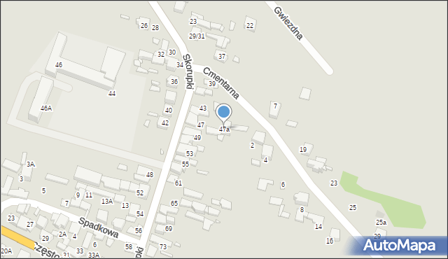 Kłobuck, Skorupki Ignacego Jana, ks., 47a, mapa Kłobuck