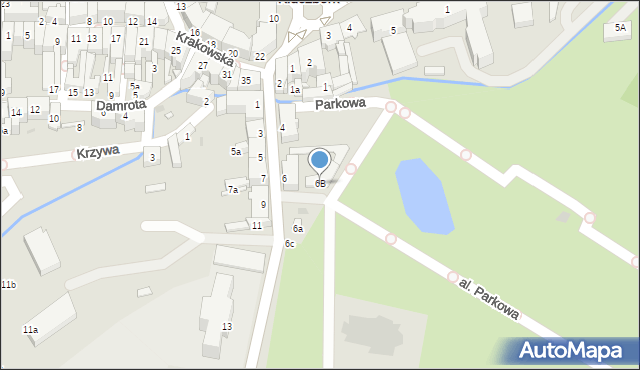 Kluczbork, Skłodowskiej-Curie Marii, 6B, mapa Kluczbork