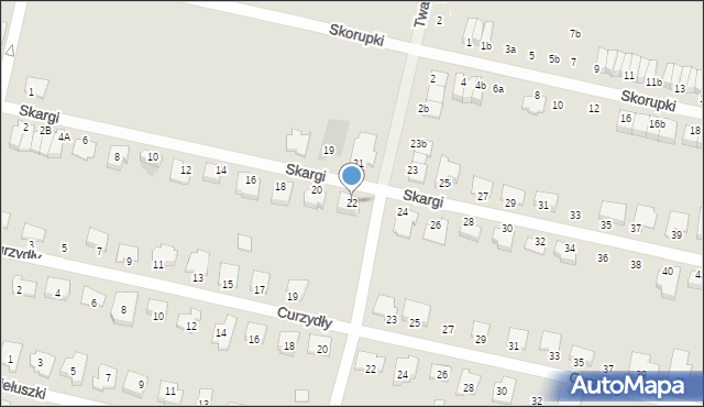 Kluczbork, Skargi Piotra, ks., 22, mapa Kluczbork