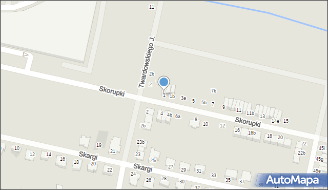 Kluczbork, Skorupki Ignacego Jana, ks., 1, mapa Kluczbork