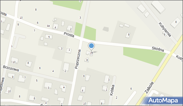 Kobylarnia, Skośna, 15, mapa Kobylarnia