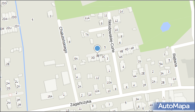 Kobyłka, Skłodowskiej-Curie Marii, 3E, mapa Kobyłka