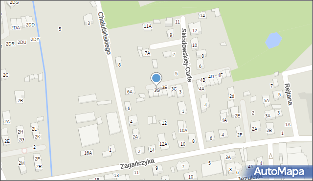 Kobyłka, Skłodowskiej-Curie Marii, 3G, mapa Kobyłka