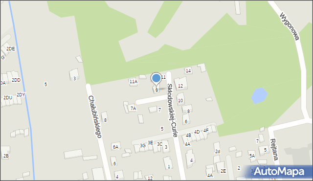 Kobyłka, Skłodowskiej-Curie Marii, 9, mapa Kobyłka