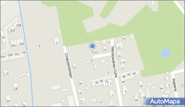 Kobyłka, Skłodowskiej-Curie Marii, 9a, mapa Kobyłka