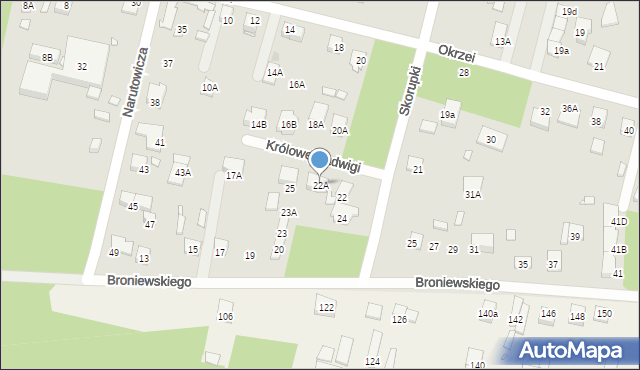 Kobyłka, Skorupki Ignacego Jana, ks., 22A, mapa Kobyłka