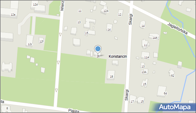 Konstancin-Jeziorna, Skargi Piotra, ks., 16, mapa Konstancin-Jeziorna