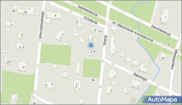 Konstancin-Jeziorna, Skargi Piotra, ks., 4, mapa Konstancin-Jeziorna