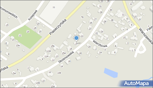 Konstancin-Jeziorna, Skolimowska, 17, mapa Konstancin-Jeziorna
