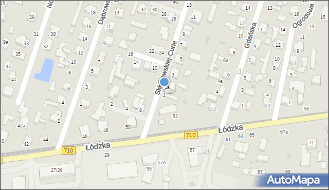 Konstantynów Łódzki, Skłodowskiej-Curie Marii, 1, mapa Konstantynów Łódzki
