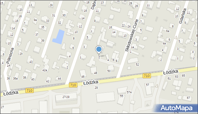 Konstantynów Łódzki, Skłodowskiej-Curie Marii, 2, mapa Konstantynów Łódzki