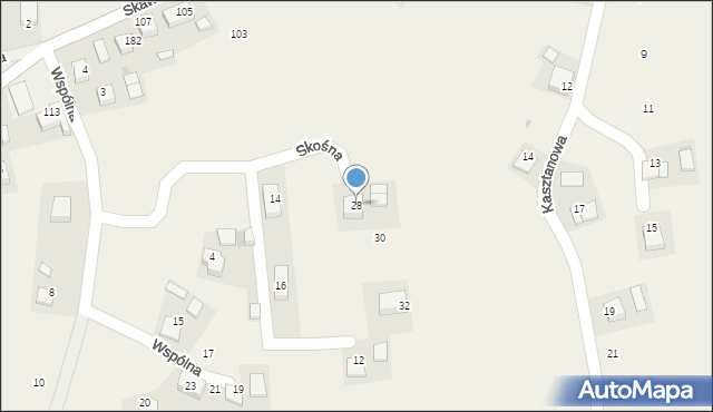 Kopanka, Skośna, 28, mapa Kopanka