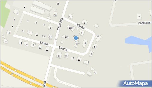 Kościerzyna, Skargi Piotra, ks., 6, mapa Kościerzyna