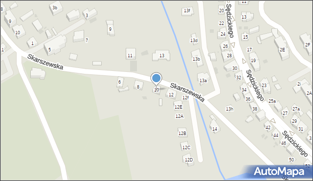 Kościerzyna, Skarszewska, 10, mapa Kościerzyna