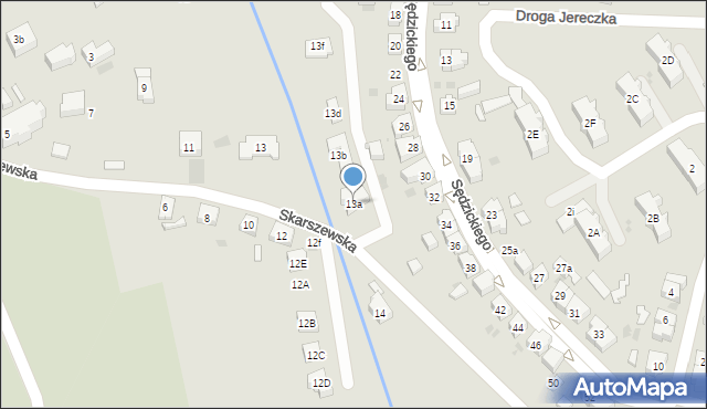 Kościerzyna, Skarszewska, 13a, mapa Kościerzyna