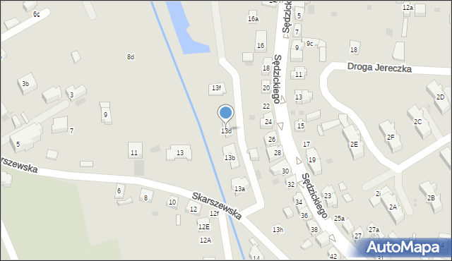 Kościerzyna, Skarszewska, 13d, mapa Kościerzyna