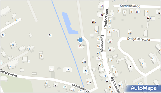 Kościerzyna, Skarszewska, 13f, mapa Kościerzyna