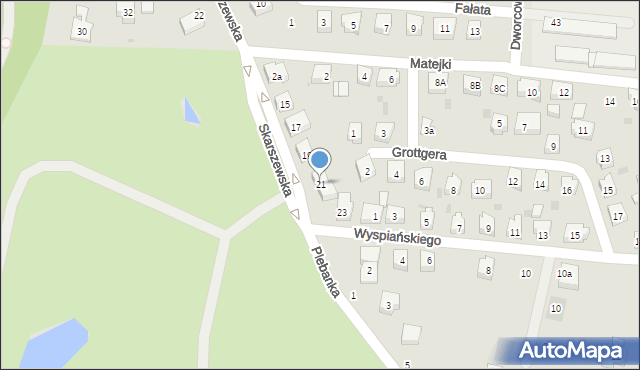 Kościerzyna, Skarszewska, 21, mapa Kościerzyna