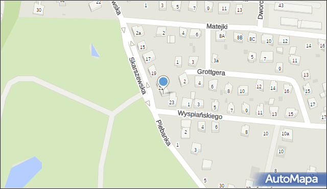 Kościerzyna, Skarszewska, 21a, mapa Kościerzyna