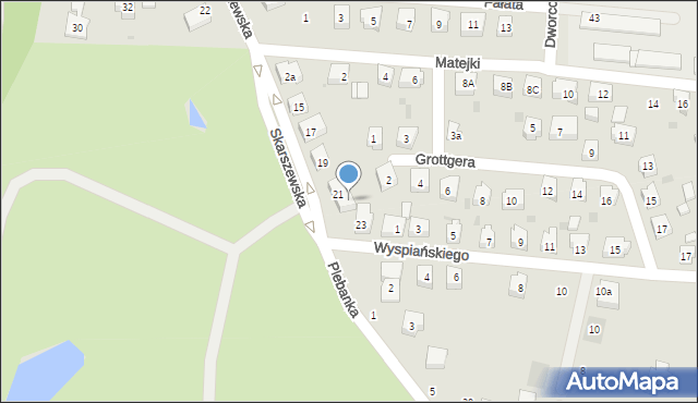 Kościerzyna, Skarszewska, 21b, mapa Kościerzyna