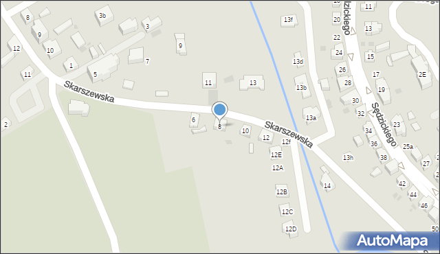 Kościerzyna, Skarszewska, 8, mapa Kościerzyna