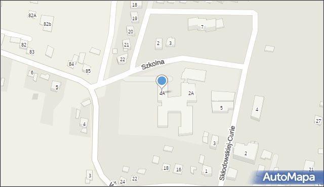 Koszyce, Skłodowskiej-Curie Marii, 4A, mapa Koszyce