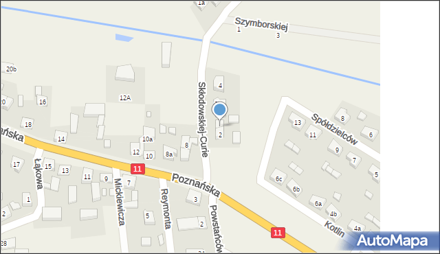 Kotlin, Skłodowskiej-Curie Marii, 2a, mapa Kotlin