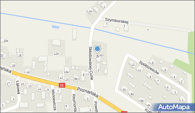 Kotlin, Skłodowskiej-Curie Marii, 2b, mapa Kotlin