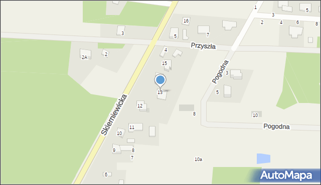 Kozłów Biskupi, Skierniewicka, 13, mapa Kozłów Biskupi